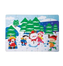 1278-CS Chiva, Kış Ahşap Yer Puzzle