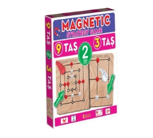 1531549 Manyetik Strateji Oyunları 9 Taş+3 Taş -Dıytoy 1531549 Manyetik Strateji Oyunları 9 Taş+3 Taş -Dıytoy