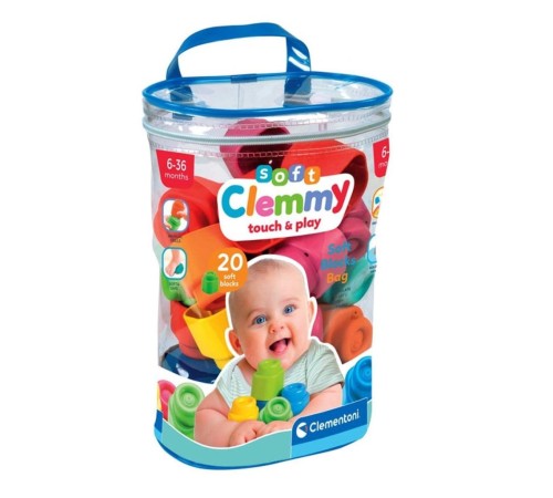 17877 Soft Clemmy - Yumuşak Blok Çantası 20 parça 6-36 ay 17877 Soft Clemmy - Yumuşak Blok Çantası 20 parça 6-36 ay