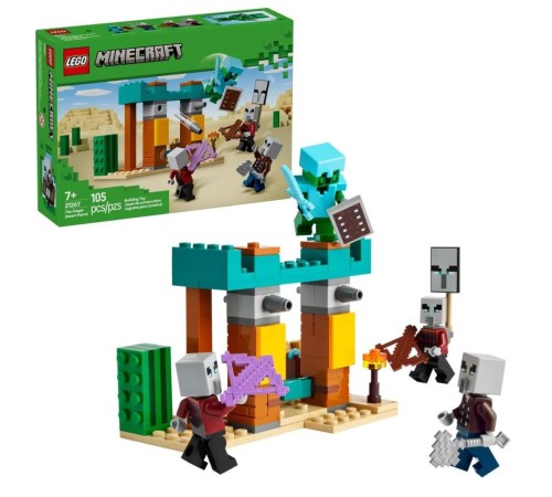21267 Lego Minecraft The Illager Çöl Devriyesi 105 parça +7 yaş 21267 Lego Minecraft The Illager Çöl Devriyesi 105 parça +7 yaş