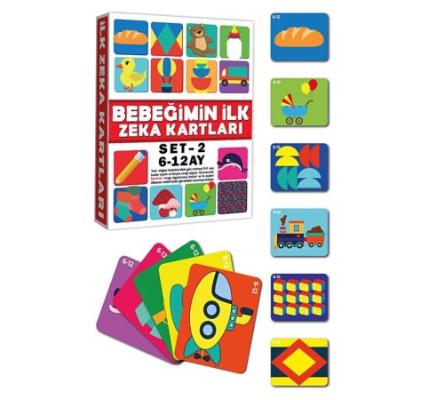 2205 Eğitici Kartlar 6-12 Ay Zeka Kartları -Dıytoys 2205 Eğitici Kartlar 6-12 Ay Zeka Kartları -Dıytoys