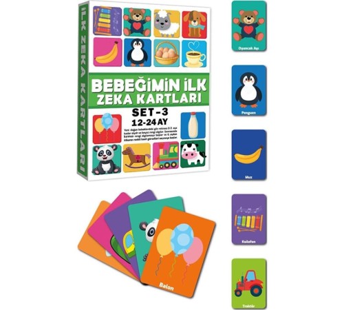 2212 Eğitici Kartlar 12-24 Ay Zeka Kartları -Dıytoys 2212 Eğitici Kartlar 12-24 Ay Zeka Kartları -Dıytoys