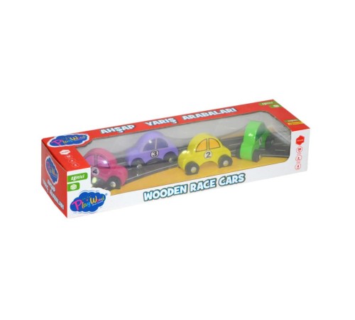 380-ONY Onyıl, Playwood Ahşap Yarış Arabası 4'lü 380-ONY Onyıl, Playwood Ahşap Yarış Arabası 4'lü