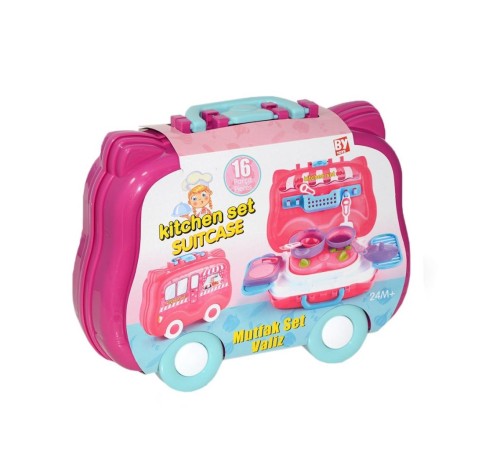 562 BY Toys, 16 parça Mutfak Set Valizim / +24 ay 562 BY Toys, 16 parça Mutfak Set Valizim / +24 ay