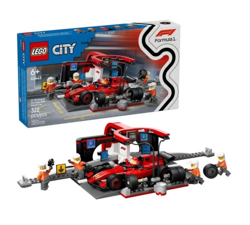 60443 Lego City Ferrari F1 Pit Stop ve Pit Ekibi 322 parça +6 yaş 60443 Lego City Ferrari F1 Pit Stop ve Pit Ekibi 322 parça +6 yaş