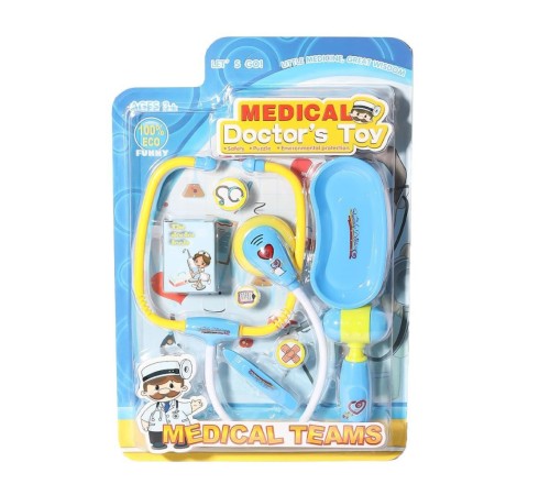 66001C-23 Sesli ve Işıklı Doktor Seti -Mavi 66001C-23 Sesli ve Işıklı Doktor Seti -Mavi