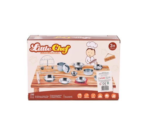 668-C1 Küçük Şef Metal Tencere Seti -Toysan Oyuncak 668-C1 Küçük Şef Metal Tencere Seti -Toysan Oyuncak