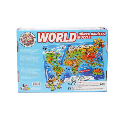 7375 Dünya Kültür Haritası Puzzle -Totteriq 7375 Dünya Kültür Haritası Puzzle -Totteriq
