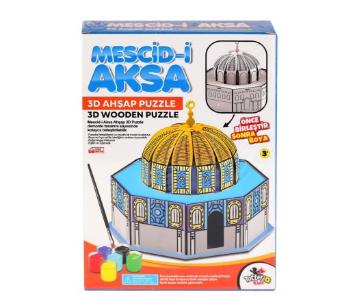 8209 Mescid-i Ahka 3D Ahşap Puzzle ve Boyama -Totteriq 8209 Mescid-i Ahka 3D Ahşap Puzzle ve Boyama -Totteriq