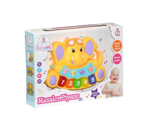 855-31A-24 Birliktoys, Babycim Masalcı Piyano-Fil 855-31A-24 Birliktoys, Babycim Masalcı Piyano-Fil