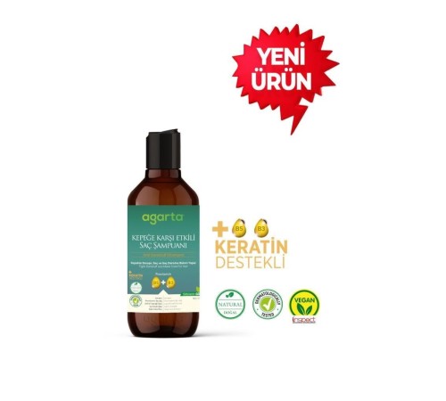 Agarta Doğal Kepeğe Karşı Şampuan 400 ml Agarta Doğal Kepeğe Karşı Şampuan 400 ml