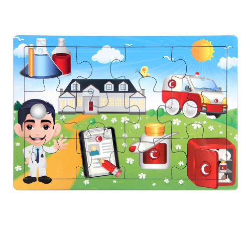 Ahşap Eğitici Puzzle 12 Parça Ahşap Eğitici Puzzle 12 Parça