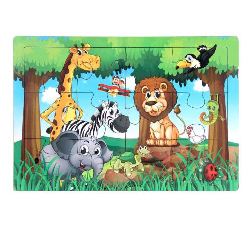 Ahşap Eğitici Puzzle 12 Parça Ahşap Eğitici Puzzle 12 Parça