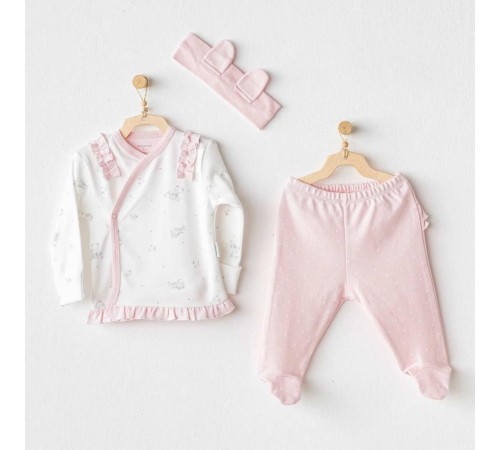 Andywawa AC25647 Cuddly Bunny Bear 3'Lü Zıbın Set Pink Andywawa AC25647 Cuddly Bunny Bear 3'Lü Zıbın Set Pink