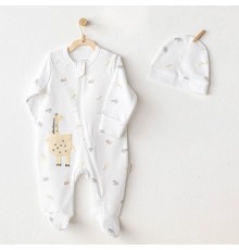 Andywawa AC25803 Little King Bebek Tulum Takım White