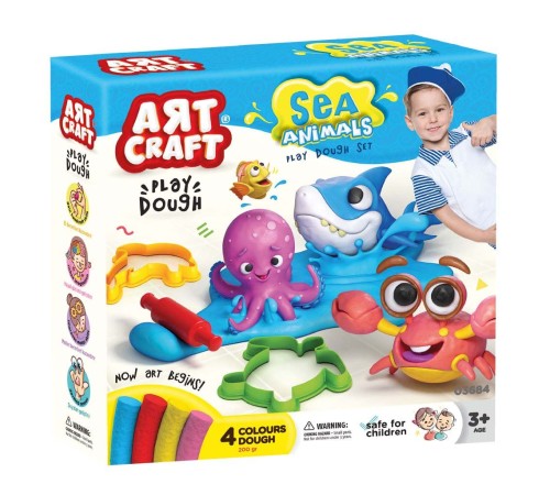 Art Craft Deniz Hayvanları Oyun Hamuru Seti 13 Parça Art Craft Deniz Hayvanları Oyun Hamuru Seti 13 Parça