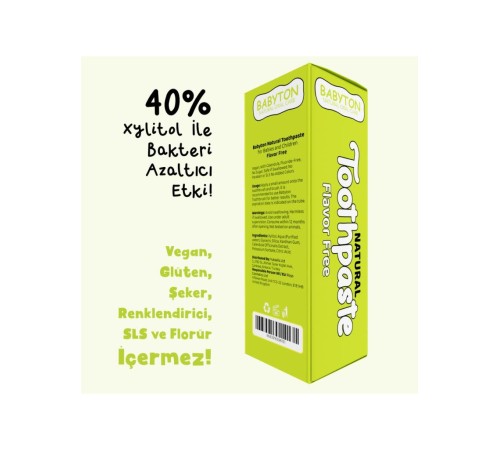 Babyton Organik Doğal Natural Diş Macunu 50 Gr Babyton Organik Doğal Natural Diş Macunu 50 Gr