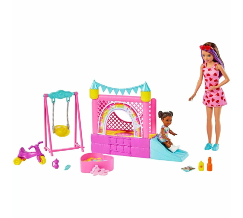 Barbie Bebek Bakıcısı Skipper Oyun Evi Seti HHB67 Barbie Bebek Bakıcısı Skipper Oyun Evi Seti HHB67