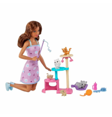 Barbie ve Yavru Kedileri Oyun Seti HHB70