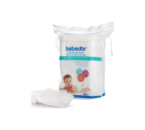 Bebedor Bebek Temizleme Pamuğu 60 Adet Bebedor Bebek Temizleme Pamuğu 60 Adet
