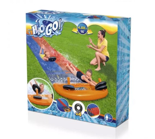 Bestway H2OGO! İki Kişilik Su Kaydırağı 488 cm 52391 Bestway H2OGO! İki Kişilik Su Kaydırağı 488 cm 52391