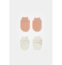 Bibaby Biorganic Teach Me 2'Li Bebe Eldiven 72240 Red