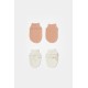 Bibaby Biorganic Teach Me 2'Li Bebe Eldiven 72240 Red