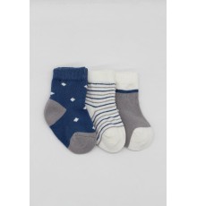 Bistyle 3'Lü Penye Erkek Soket Çorap BS10111 İndigo