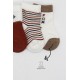 Bistyle 3'Lü Penye Soket Çorap BS10109 Kiremit