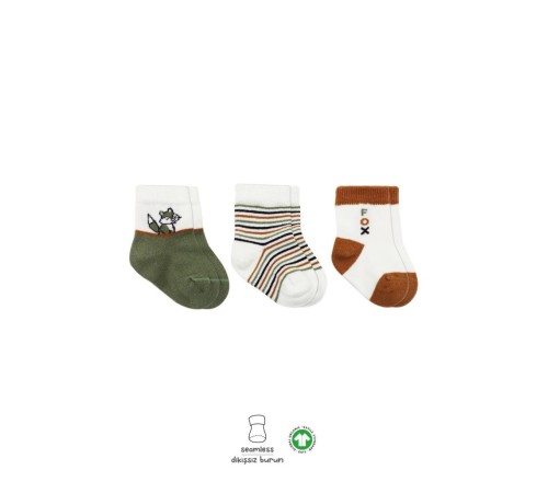 Bistyle 3'Lü Penye Soket Çorap BS10109 Nil