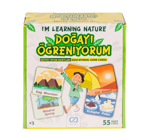 CAEGT-5053 Doğayı Öğreniyorum Eğitici Oyun Kartları -Ca Games CAEGT-5053 Doğayı Öğreniyorum Eğitici Oyun Kartları -Ca Games