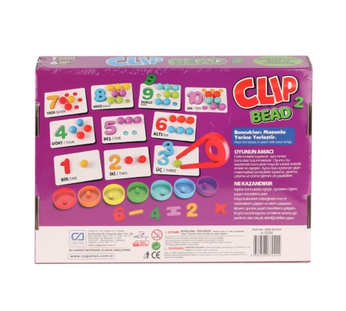 CAPLS-5286 Clip Bead Kutu Oyunu -CA Games CAPLS-5286 Clip Bead Kutu Oyunu -CA Games