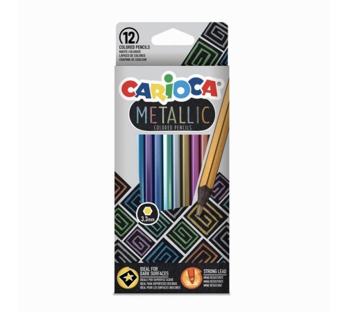 Carioca 12 Renk Metalik Kuru Boya Seti Carioca 12 Renk Metalik Kuru Boya Seti