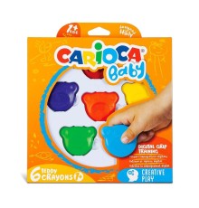 Carioca Baby Teddy Crayons 6'lı