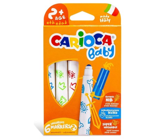Carioca Jumbo Keçeli Boya Kalemi 6'lı Carioca Jumbo Keçeli Boya Kalemi 6'lı