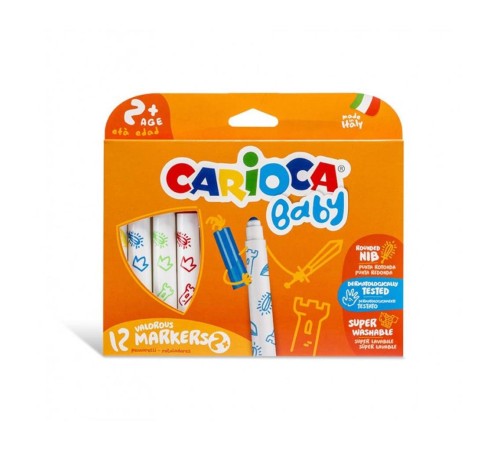 Carioca Keçeli Boya Kalemi 12'li Carioca Keçeli Boya Kalemi 12'li