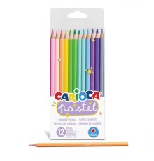 Carioca Pastel Renkli Kuru Boya Kalemi 12'li