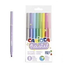 Carioca Pastel Süper Yıkanabilir Keçeli Boya Kalemi 8'li