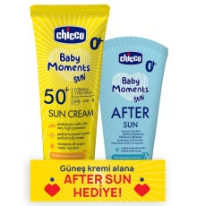 Chicco Baby Moments Sun Güneş Kremi Spf 50+ 75 ml + After Sun Hediye