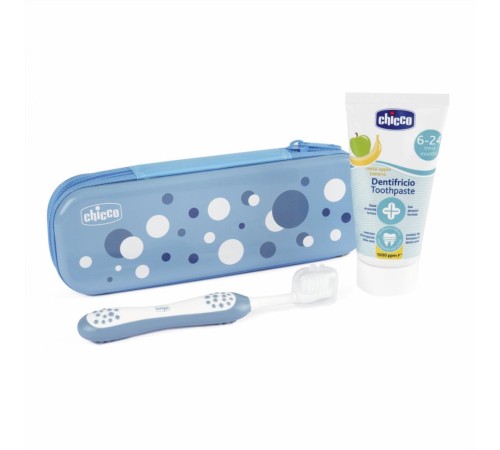 Chicco Diş Fırçası Seti 6+ Ay Blue Chicco Diş Fırçası Seti 6+ Ay Blue