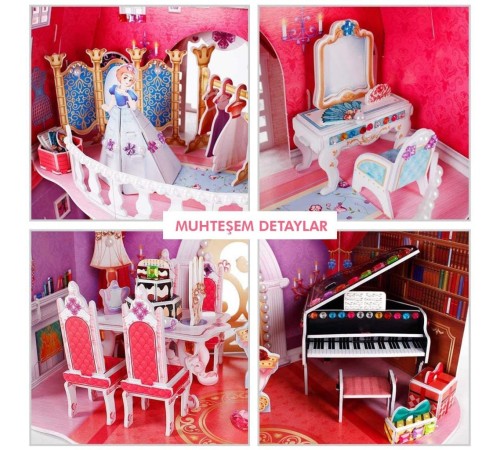 CubicFun Prenses Doğumgünü Şatosu 3D Puzzle CubicFun Prenses Doğumgünü Şatosu 3D Puzzle