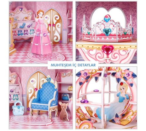 CubicFun Prenses Gizli Bahçe Şatosu 3D Puzzle CubicFun Prenses Gizli Bahçe Şatosu 3D Puzzle