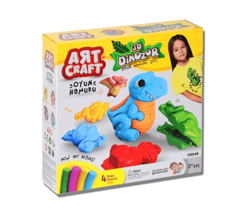 Dede 3D Dinozor Oyun Hamuru Seti Dede 3D Dinozor Oyun Hamuru Seti