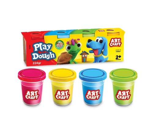 Dede Art Craft 4'lü Oyun Hamuru 224 gr Dede Art Craft 4'lü Oyun Hamuru 224 gr