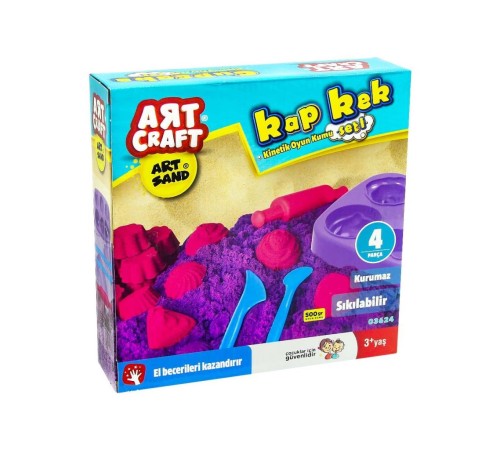 Dede Art Craft Kap Kek Kinetik Kum Seti 500gr Dede Art Craft Kap Kek Kinetik Kum Seti 500gr