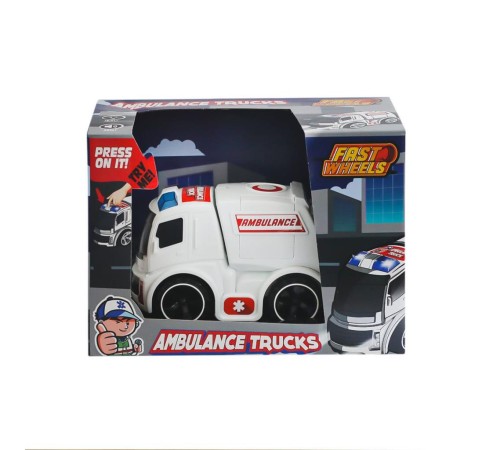 ER-247 Fast Wheels Ambulans Kamyonu -Erdem Oyuncak ER-247 Fast Wheels Ambulans Kamyonu -Erdem Oyuncak