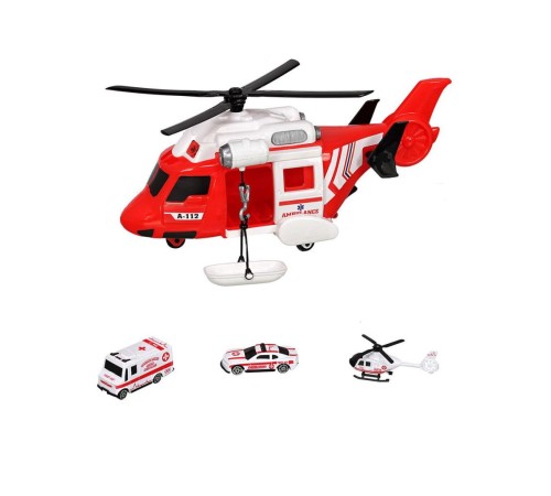 ERN-2004 Heroes Toys Helikopter Ambulans Seti Arabalı- Eren Oyuncak ERN-2004 Heroes Toys Helikopter Ambulans Seti Arabalı- Eren Oyuncak