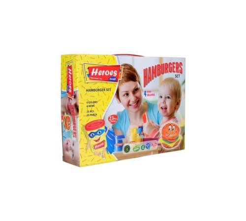 ERN-538 Heroes Hamburger Oyun Hamuru Seti - Eren Oyuncak ERN-538 Heroes Hamburger Oyun Hamuru Seti - Eren Oyuncak