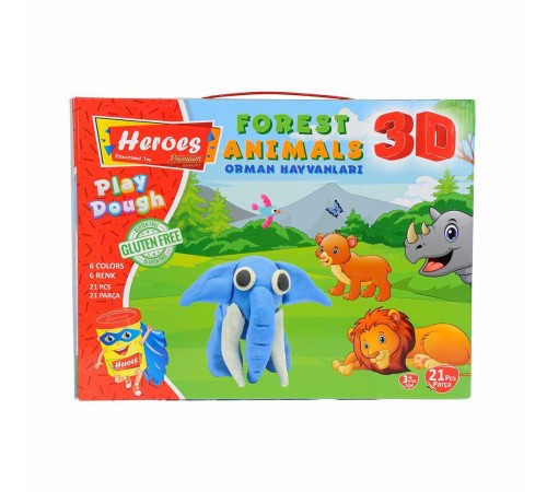 ERN-571 Heroes 3D Orman Hayvanları Seti - Eren Eğitici Oyuncak ERN-571 Heroes 3D Orman Hayvanları Seti - Eren Eğitici Oyuncak