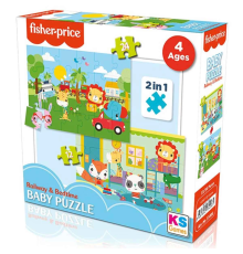 Fisher Price Baby Railway & Bedtime 2’si 1 Arada Puzzle